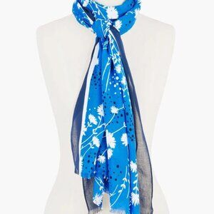Talbots Dancing Floral Oblong Scarf - NEW WITH TAG